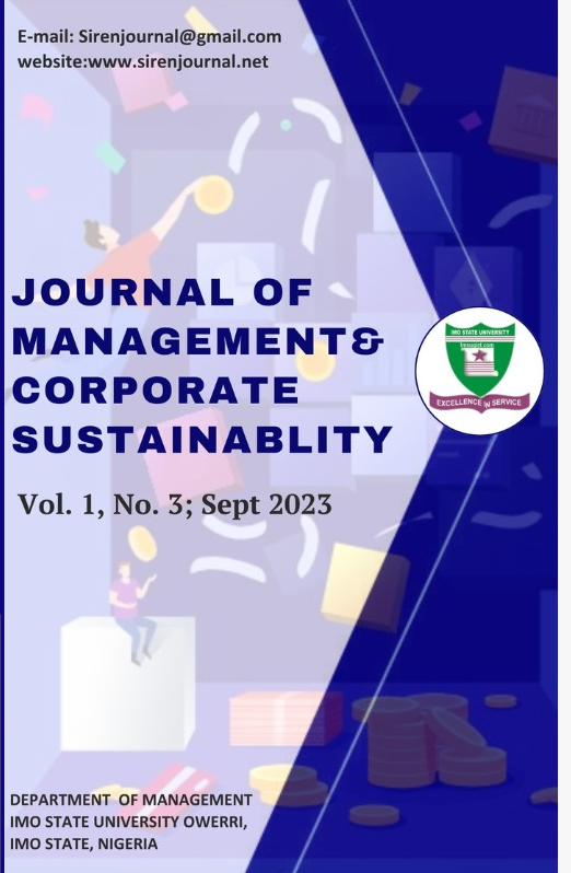 Journal of Management & Corporate Sustainablity